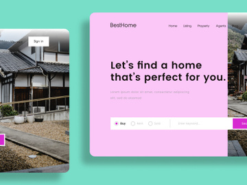 Simplest Template for Property landing page preview picture