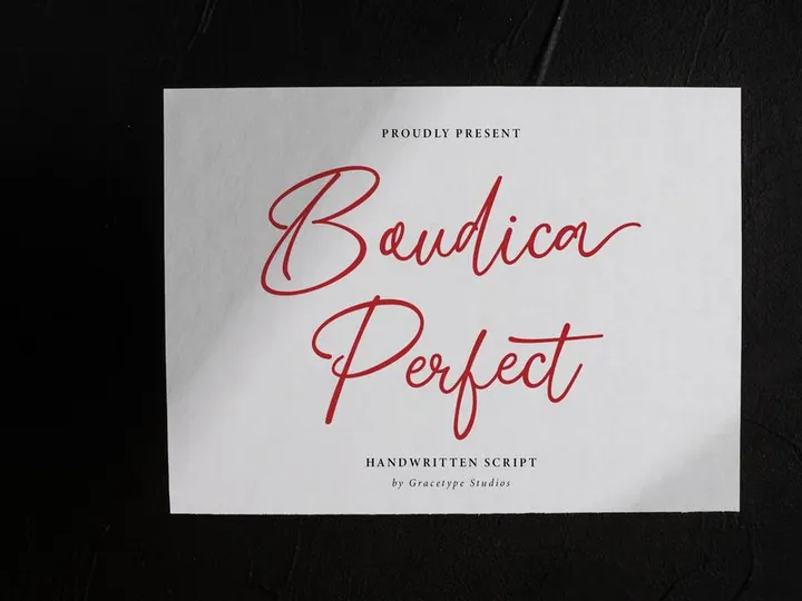 Boudica Perfect | Handwritten Script