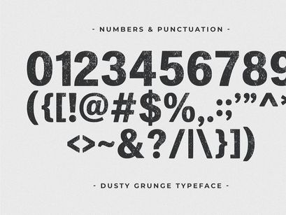 Dusty Grunge - Texture Display Font