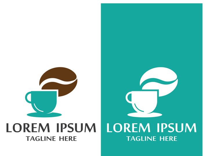 Premium coffee bean logo design.