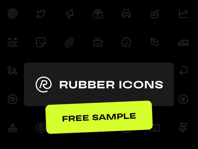 Rubber Icons Free Sample