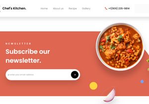 Chef's Kitchen Free NextJs Landing Page Template
