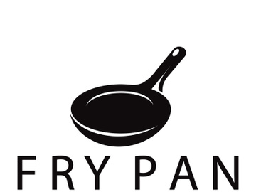 frying pan and spatula logo, kitchen cooking equipment, for business, company, restaurant preview picture
