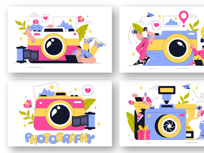 13 Photography Vector Illustration