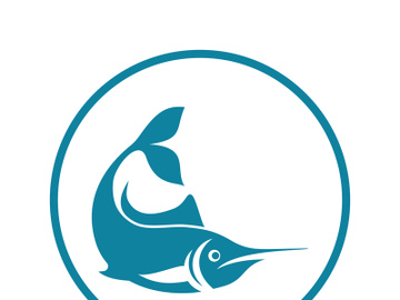 Fish logo template. Creative vector symbol preview picture