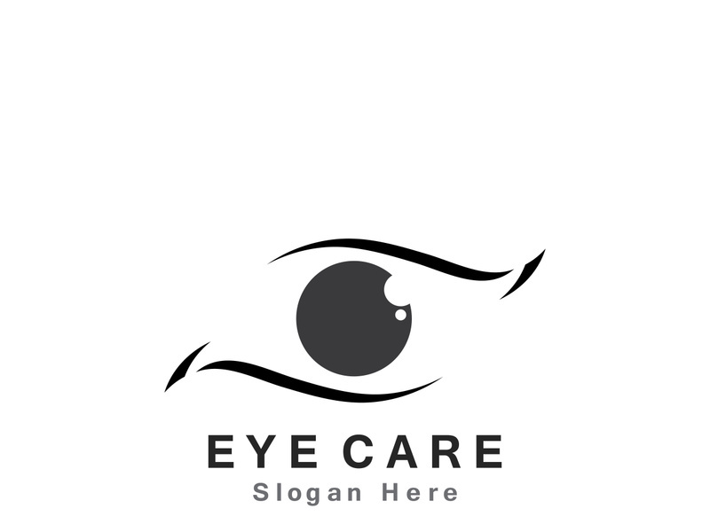 Eye Care vector logo design icon