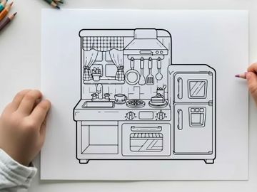 Modern kitchen appliances set vector illustration flat design preview picture