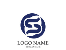 Business corporate S letter logo design vector