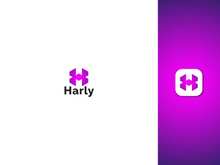 Lettermark Logo - Letter H Logo - Gradient Logo - Business Logo Design