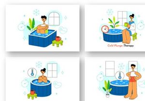 10 Cold Plunge Therapy Illustration