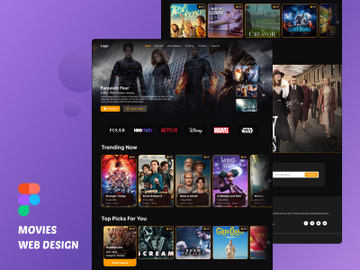 Movies Web Design preview picture