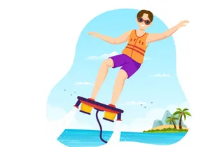 11 Flyboard Sport Illustration