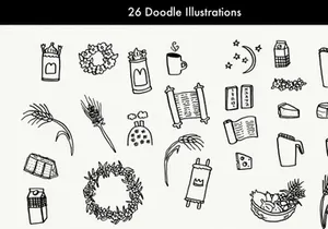 Free Shavuot (Pentecost) Doodle Bundle