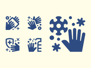 Hand Washing Icons preview picture