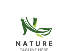 Nature leave logo design, vector plant eco style botanical collection business template