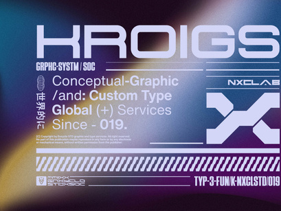 KROIGS - Futuristic Font