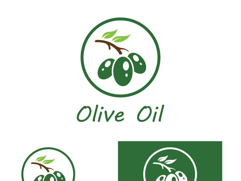 Olive fruit logo design.