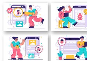 9 Bugs Tracking Tool Illustration