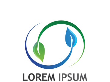 Natural green leaf logo. preview picture