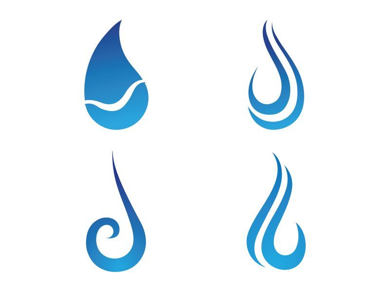 Water drop Logo Template vector illustration design