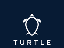 Turtle logo with a creative concept