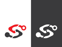 Business corporate S letter logo design vector