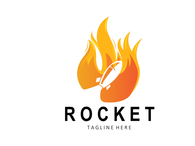Rocket Logo Design, space exploration vehicle