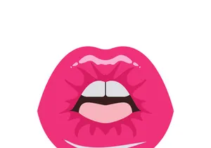 Woman's lips icon vector illustration design template