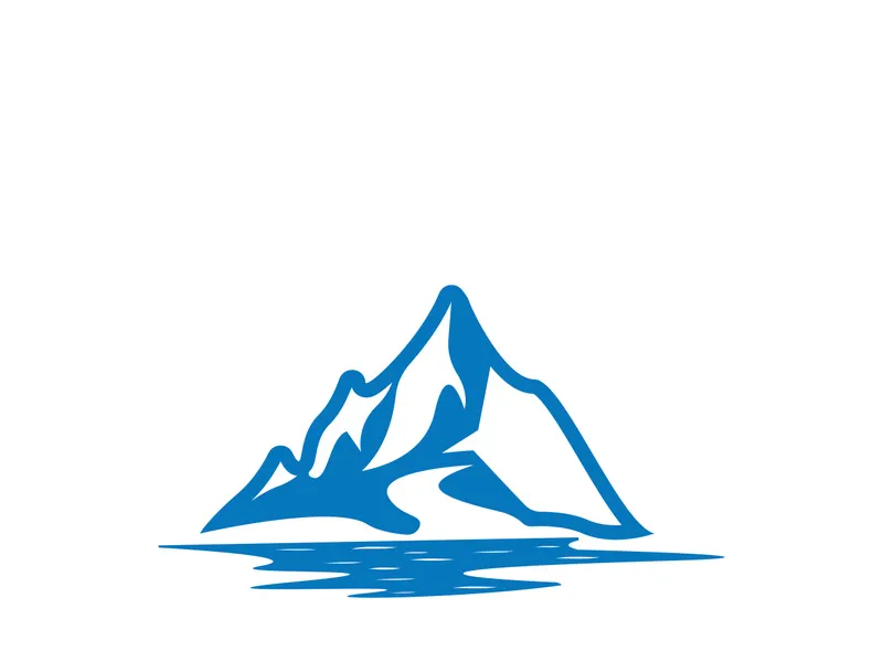 Mountain icon logo template vector illustration design