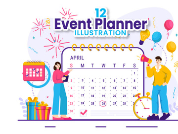 12 Event Planner Illustration preview picture