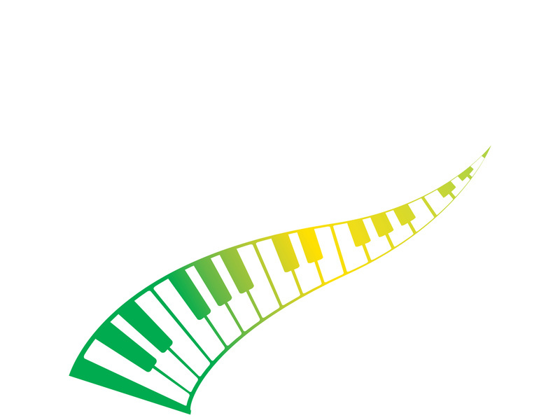 Keyboard piano vector Musical instrument illustration design template