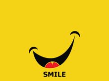 Smile logo and symbol vector image