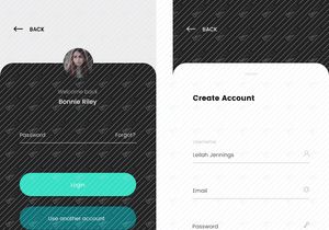 Layar Masuk dan Daftar untuk Aplikasi Seluler