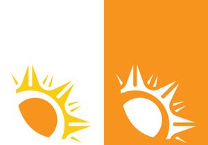 Sun vector illustration icon logo template design