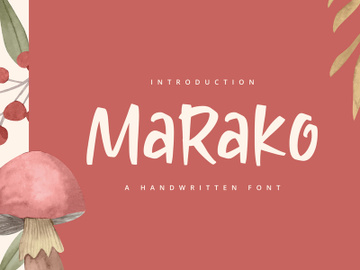 Marako - Handwritten Font preview picture