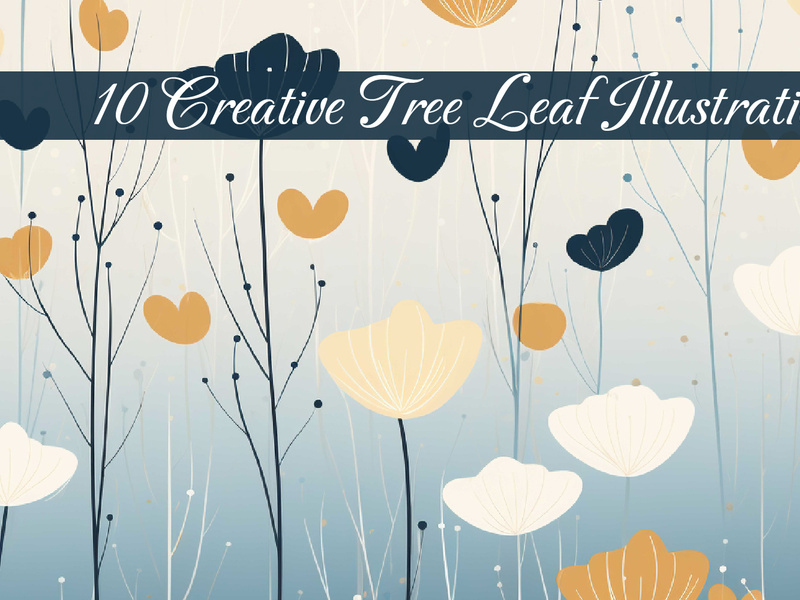 Creative tree leaf illustration Ai image