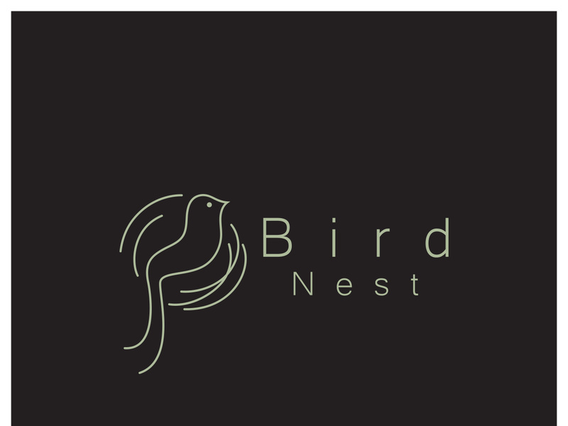 bird nest logo icon illustration design template, for bird farm, bird business, bird house, bird conservation with modern minimalist vector concept