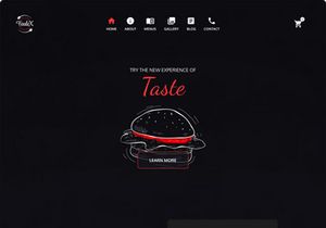 FoodeX - Figma Web Template for Restaurants