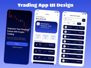 Trading App UI Design preview picture