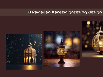 Ramadan Kareem greeting design preview picture