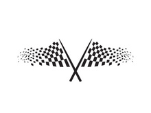 Race flag design illustration