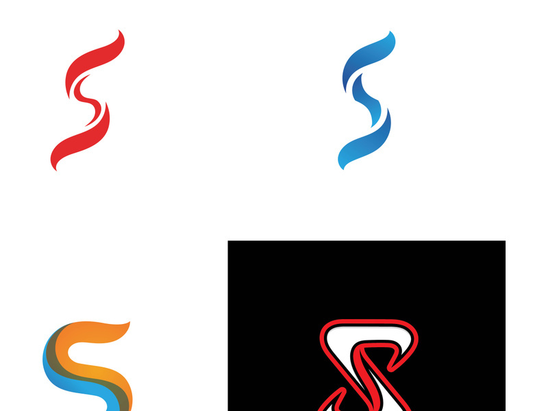 S letter logo design vector