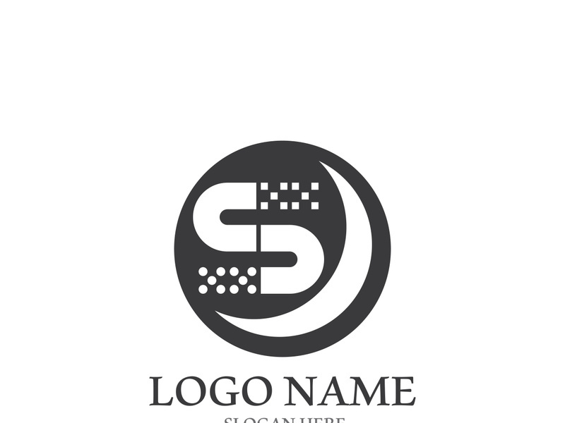 Business corporate S letter logo design vector