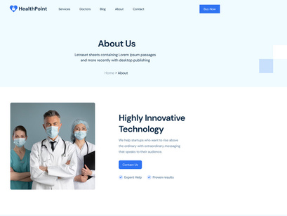 Healthpoint Pro NextJs Medical and Healthcare Website Template