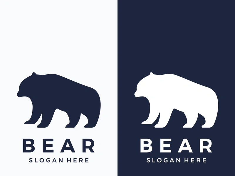 Bear animal logo.