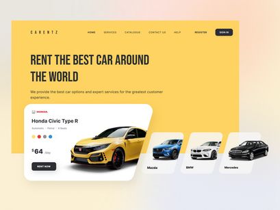 Carent - Car Rental Landing Page v.1