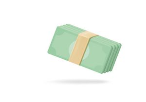 3D Business Vector Icon render with blender style