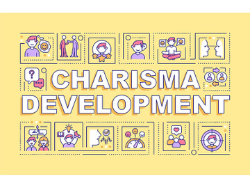 Charisma development word concepts yellow banner preview picture