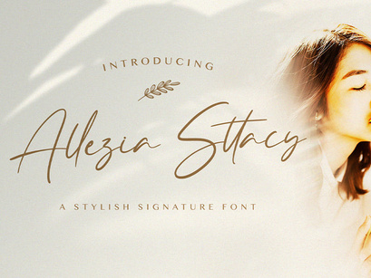 Allezia Sttacy - Handwritten Font