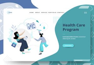 Medical Online sets Illustration